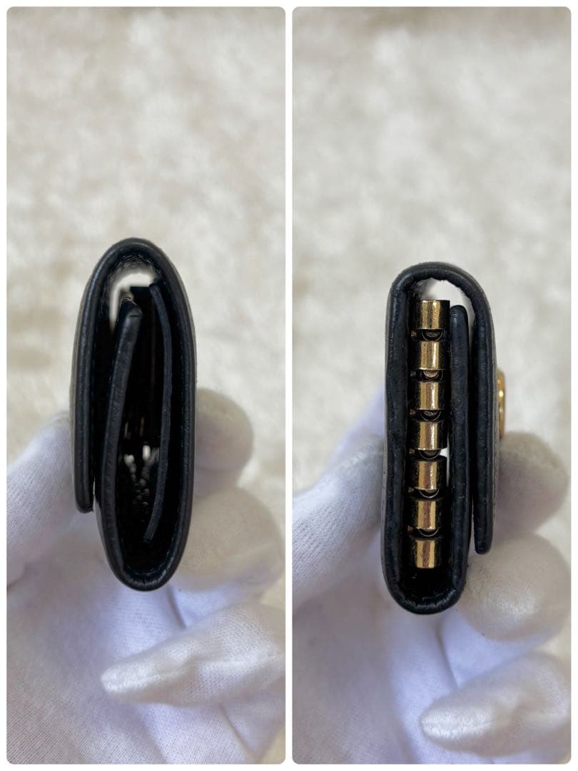 グッチ ６連キーケース マーモント ダブルG GG レザー 黒