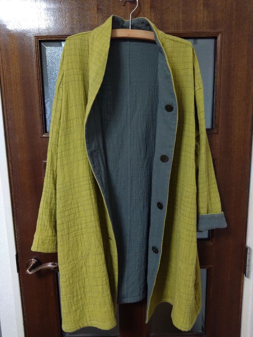 群言堂・リバーシブルコート　ミズノコート