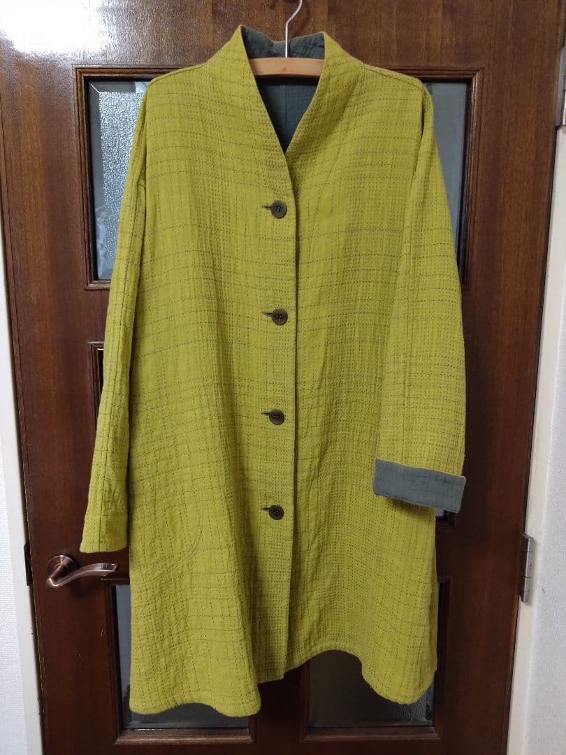 群言堂・リバーシブルコート　ミズノコート