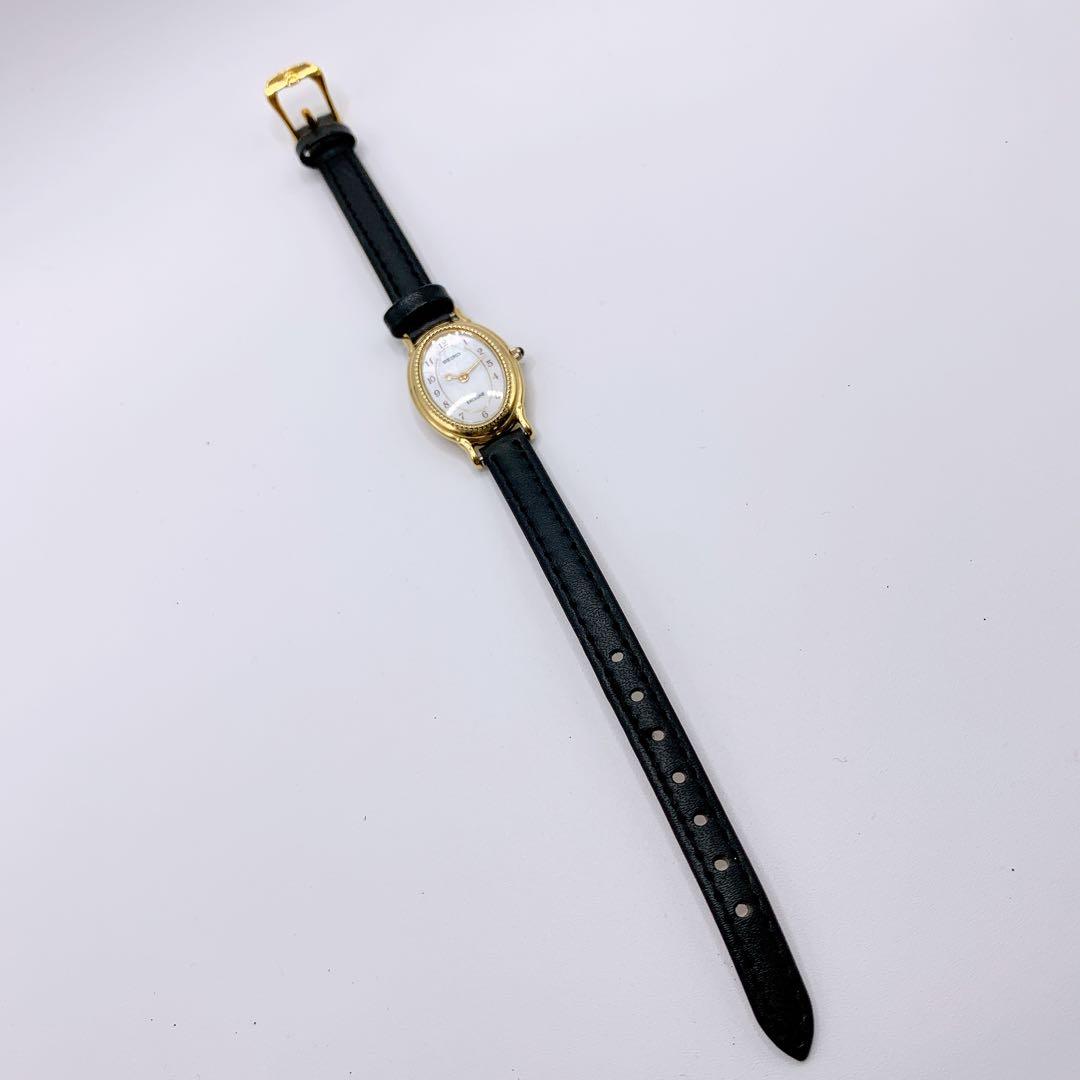 【新電池】SEIKO セイコー★レディース 腕時計 エクセリーヌ 新品ベルト 金