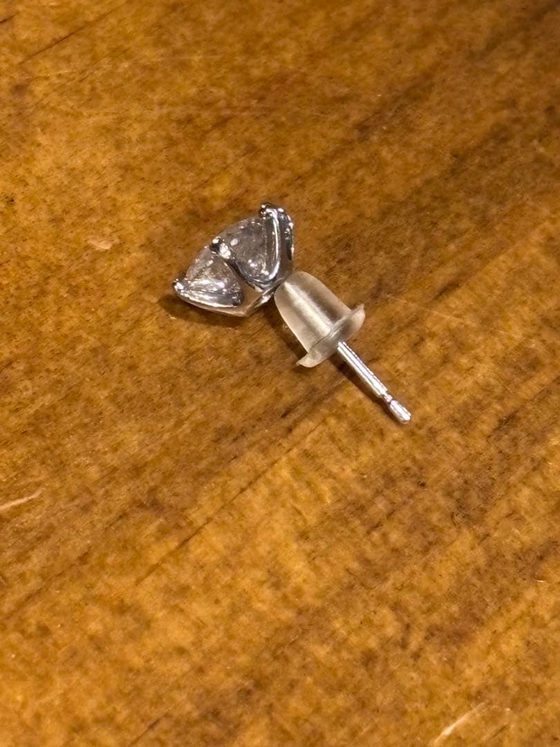 本物 一粒 天然 ダイヤ ピアス 2ct Pt900 バラ売り可