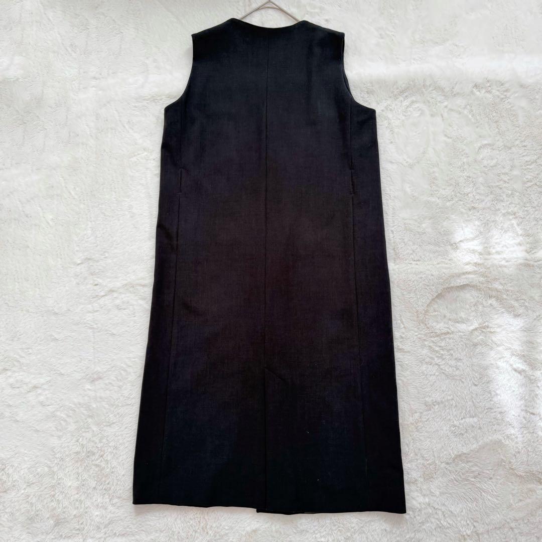 美品✨SOEJU ソージュ ウールライクロングジレ チャコール 完売品　Fサイズ