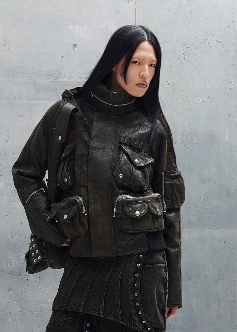 世界10着　no faith studios レザージャケット