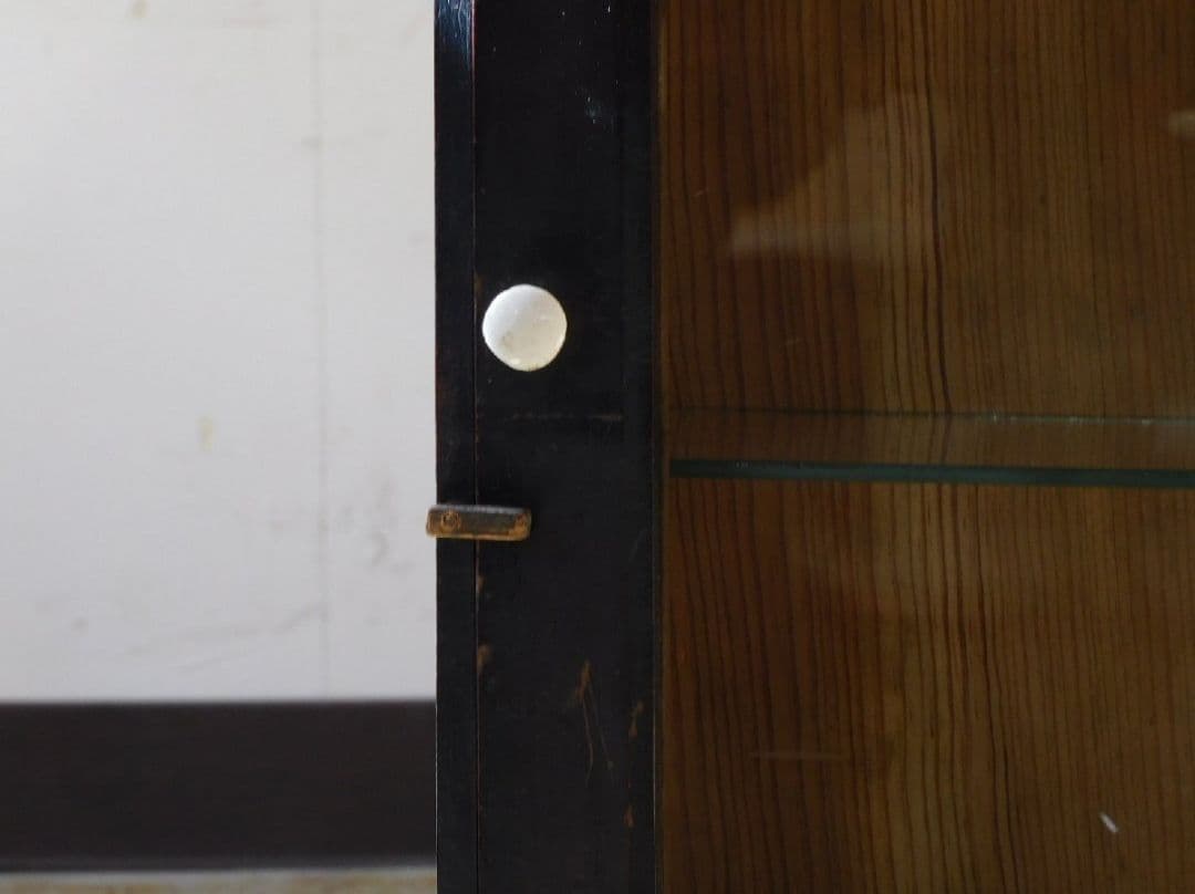 ゆらゆらガラスの壁掛けショーケース 吊り棚 キャビネット ケビント ガラスケース