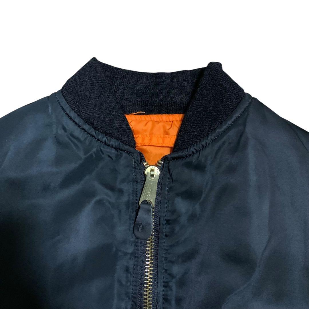 90s ALPHA INDUSTRIES MA-1 フライトジャケット ブラック