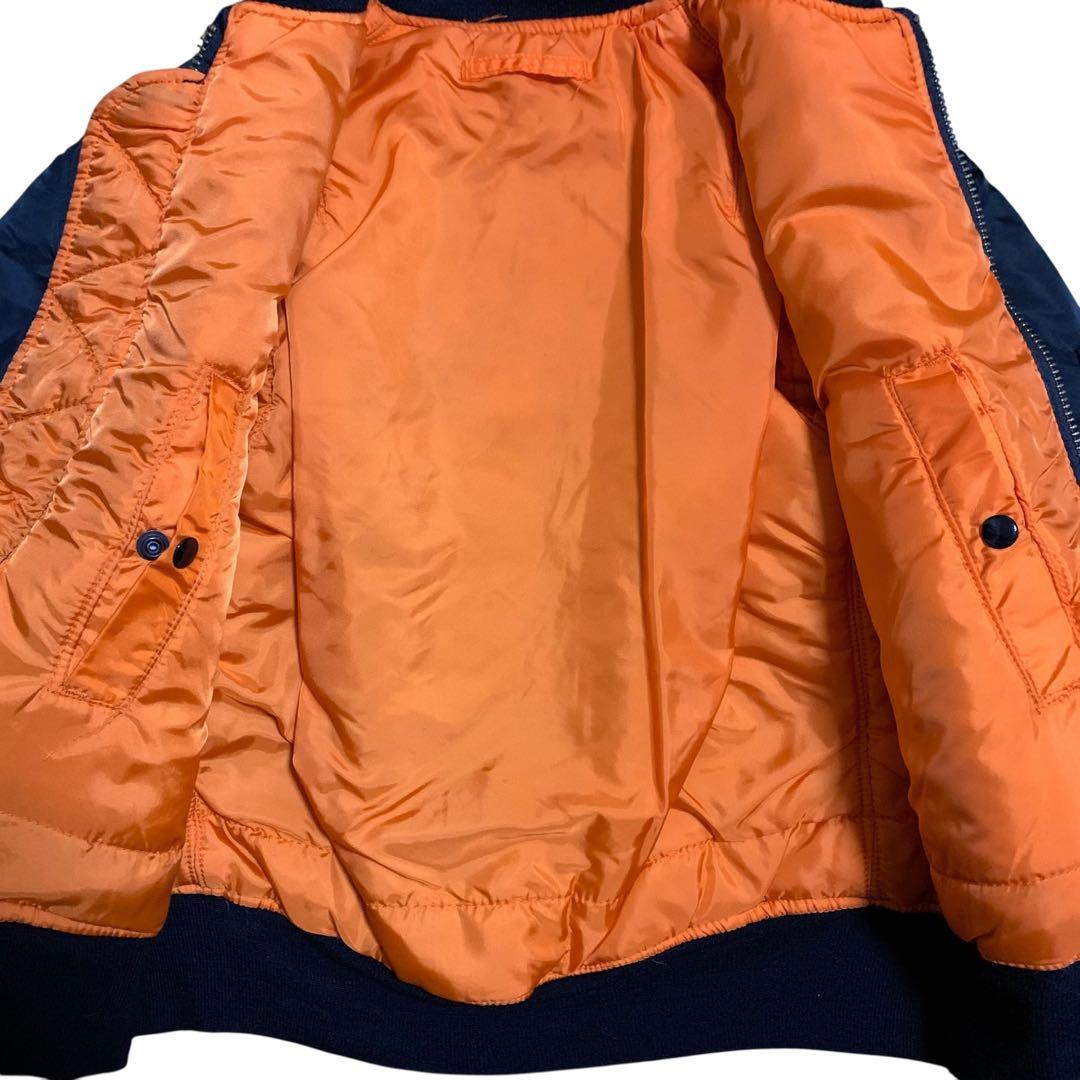 90s ALPHA INDUSTRIES MA-1 フライトジャケット ブラック