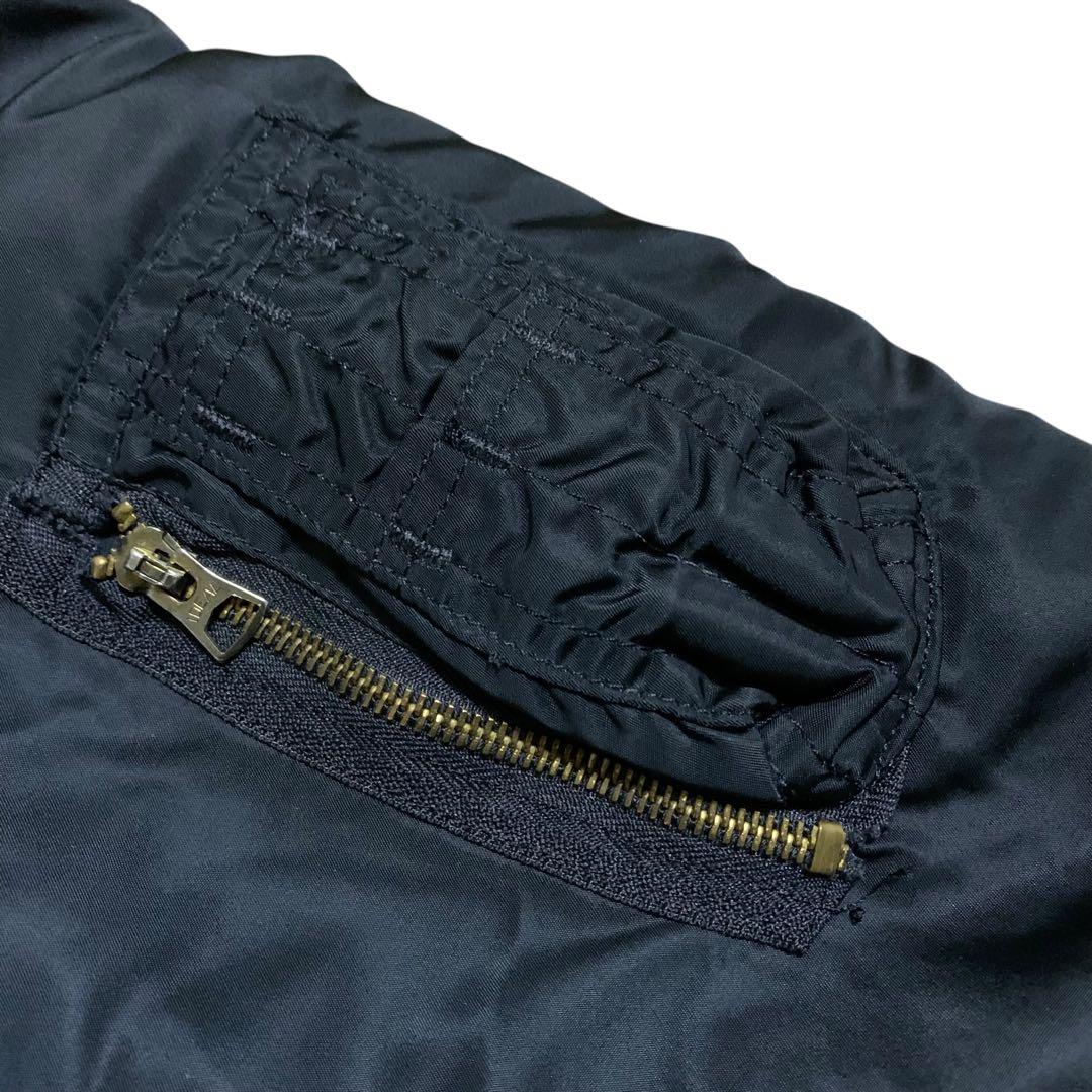 90s ALPHA INDUSTRIES MA-1 フライトジャケット ブラック