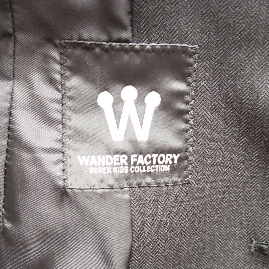 170B フォーマルスーツ 卒業式 男の子 ワンダーファクトリー 黒