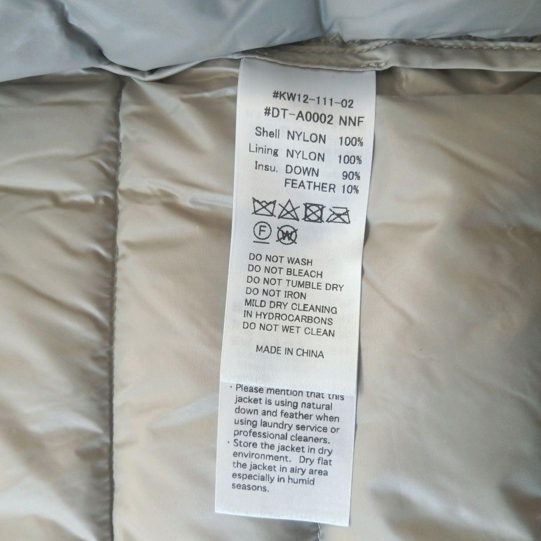 【未使用】DANTON クルーネック インナーダウンベスト オリーブ M