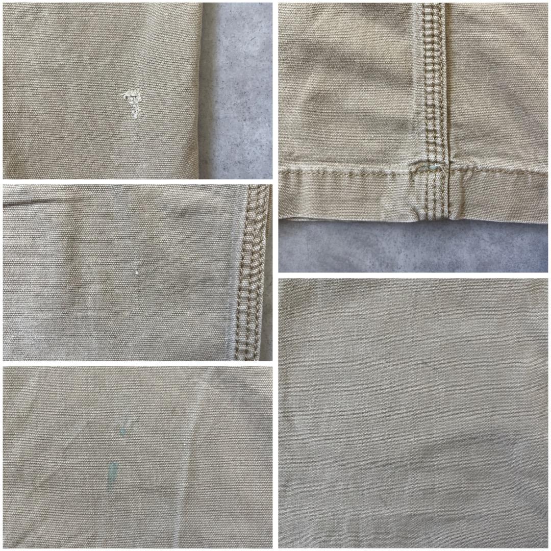 カーハート W33 ダックパンツ ペインターパンツ 古着 ベージュ 18837