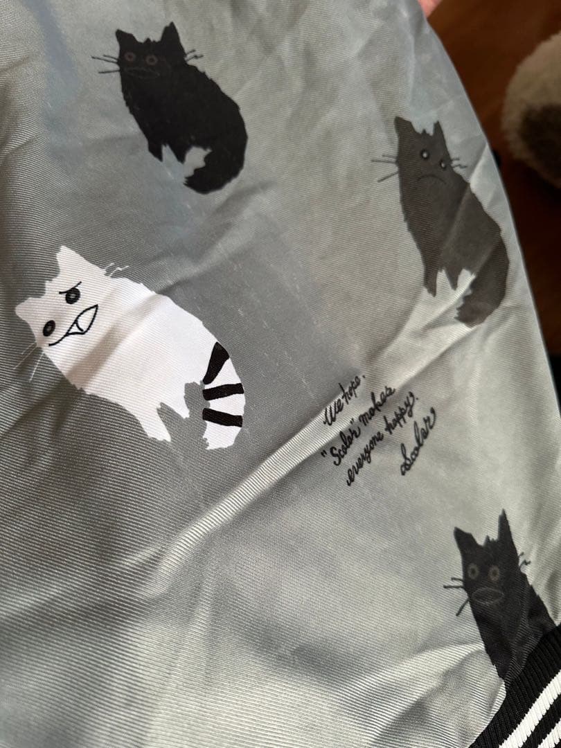 ScoLar 新品　レア　猫　ネコ柄　スキーウェア　スノボウェア上下セット