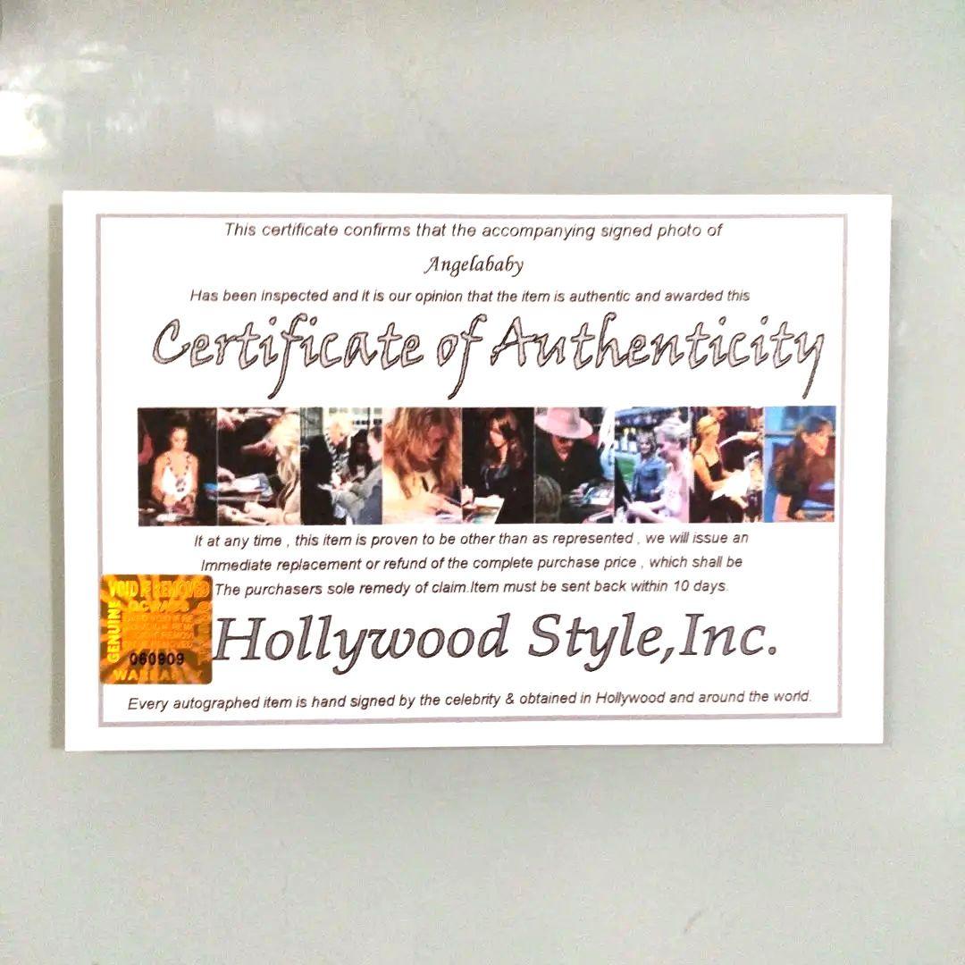 セール中…アンジェラ・ベイビー直筆サイン入り超 大型写真…Angela 楊穎
