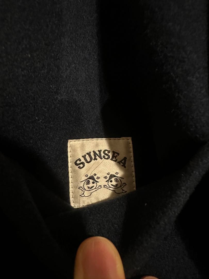 「SUNSEA」 Cut Off Melton Blouson/Ash Navy