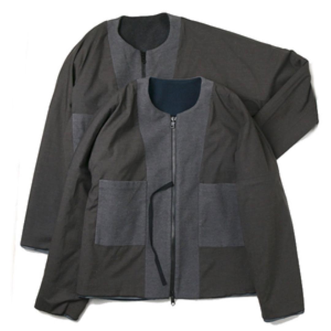 「SUNSEA」 Cut Off Melton Blouson/Ash Navy