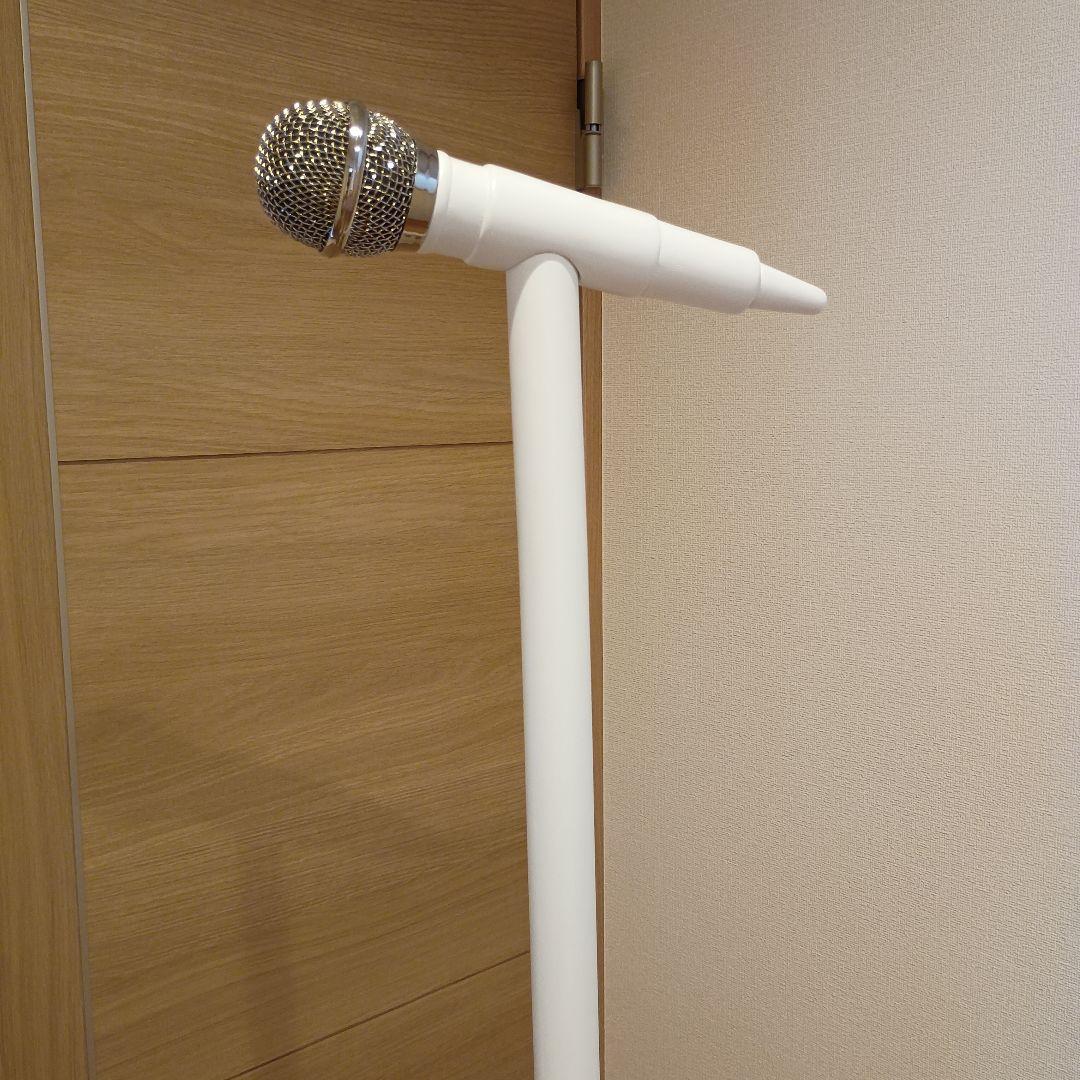 矢沢永吉　ホワイト マイクスタンド 型ハンガー