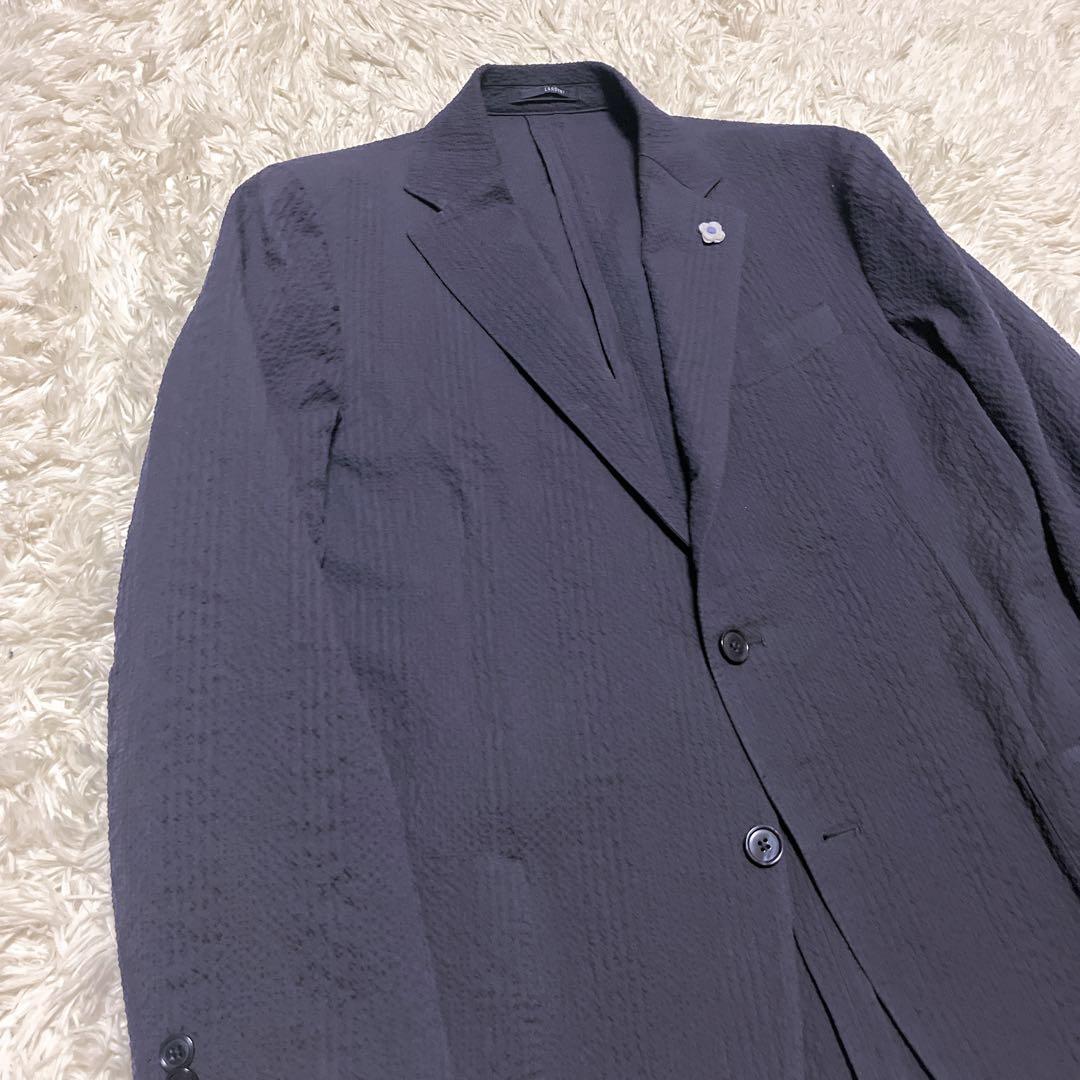 LARDINI ラルディーニ テーラードジャケット ジャガード織 ブートニエール