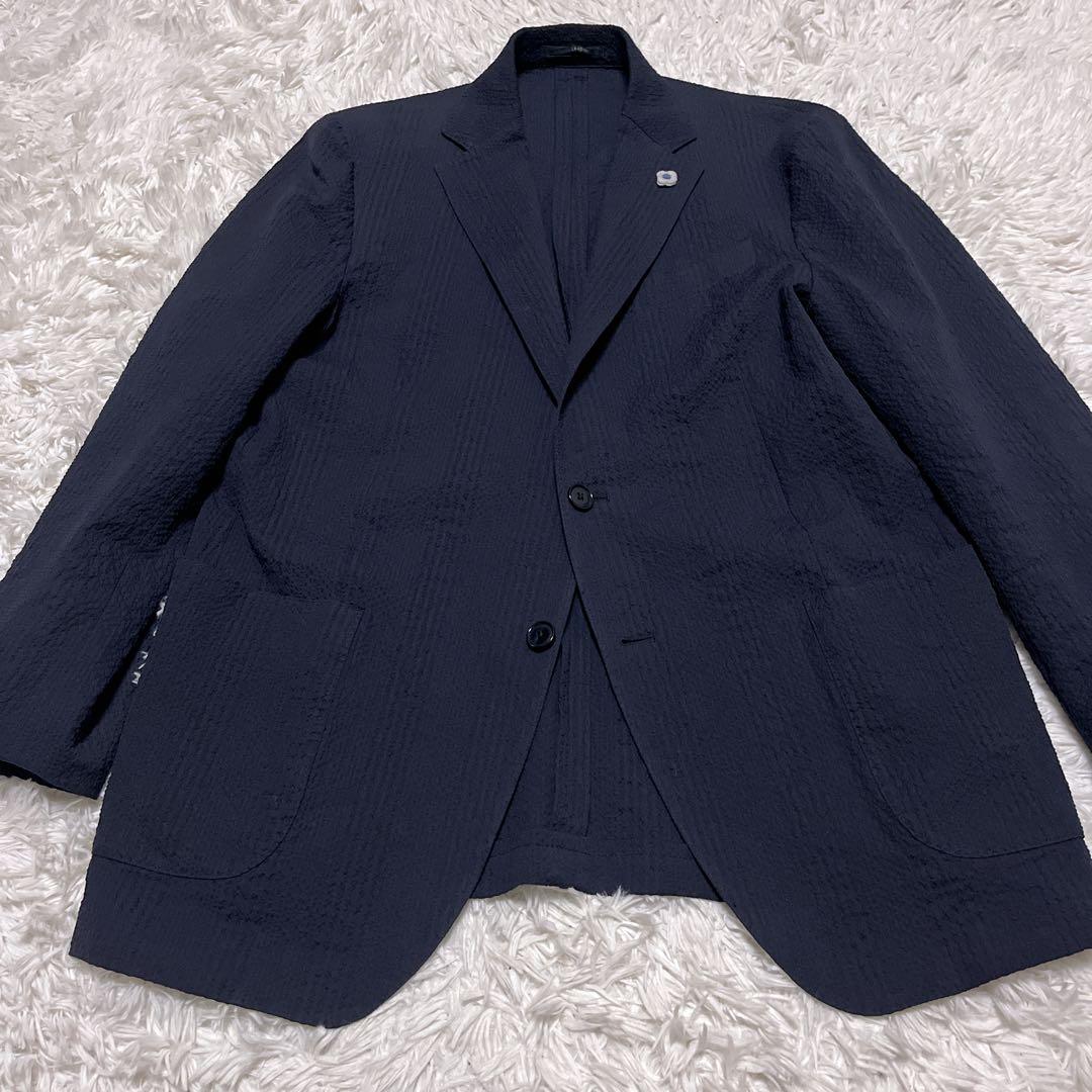 LARDINI ラルディーニ テーラードジャケット ジャガード織 ブートニエール