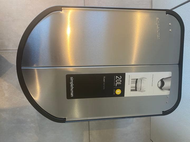 Simple human ゴミ箱/ステンレス/バタフライ/20ℓ(CW1837)