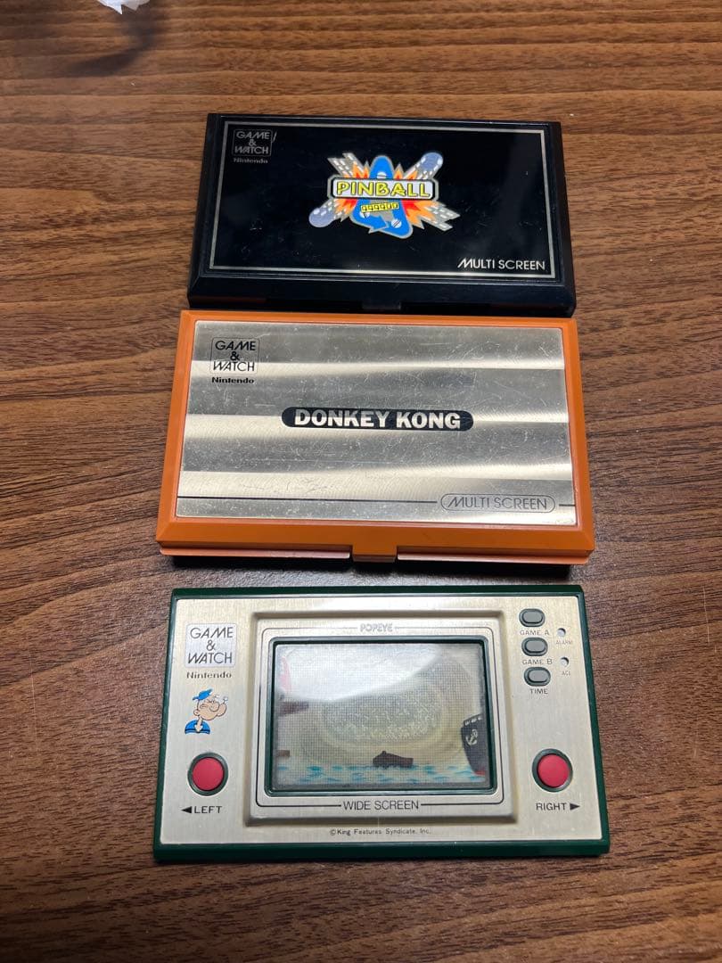 ゲームウォッチ　ポパイ　ピンボール　ドンキーコング