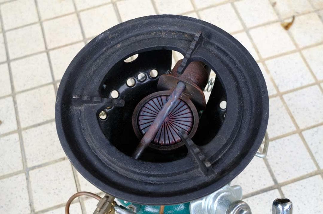 オムニ　灯油バーナー　アウトドアコンロ　ホヤ+温水器ホヤ付き