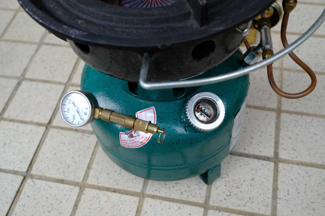 オムニ　灯油バーナー　アウトドアコンロ　ホヤ+温水器ホヤ付き