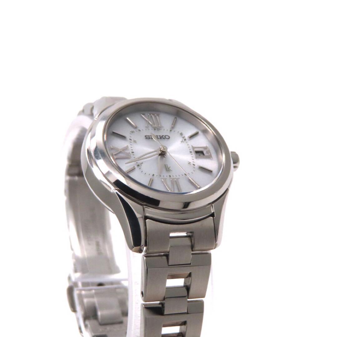 美品 SSVW037 ルキア 電波ソーラー セイコー 時計 シルバー 1B22