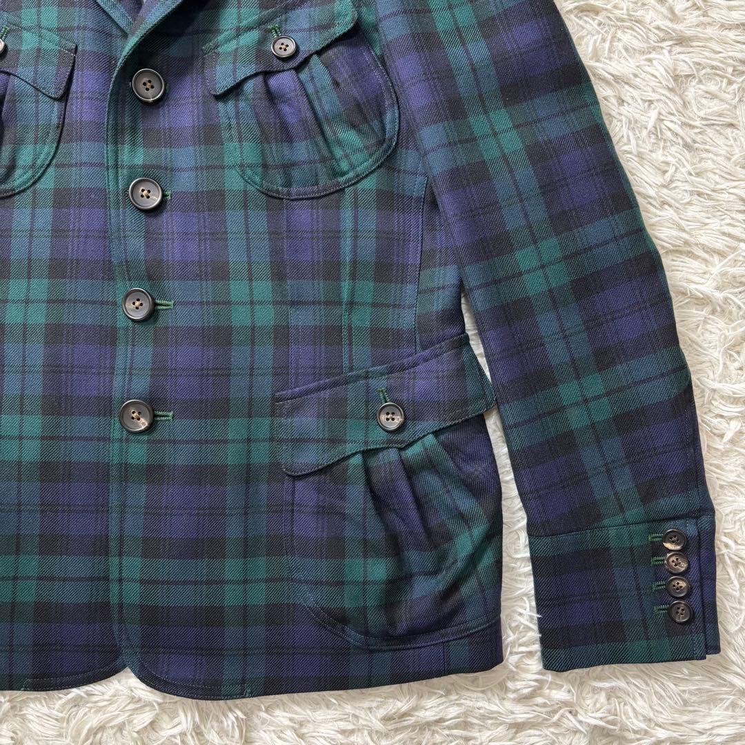 美品 ポールスミス テーラードジャケット ブラックウォッチ チェック柄 M