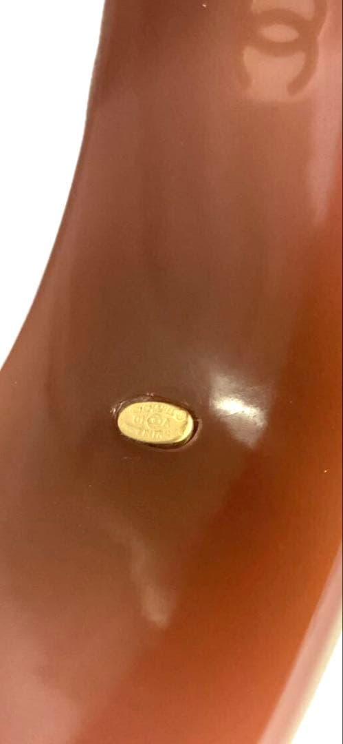 シャネル☆バングル　ココマーク　ロゴ　ブレスレット　プラスチック　ヴィンテージ