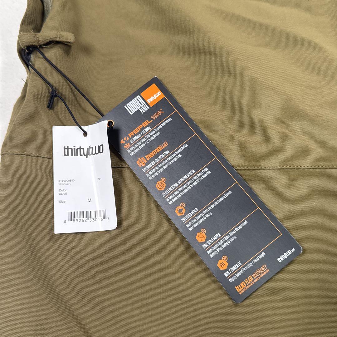新品　THIRTYTWO LODGER 中綿パーカージャケット 防風 防水 保温