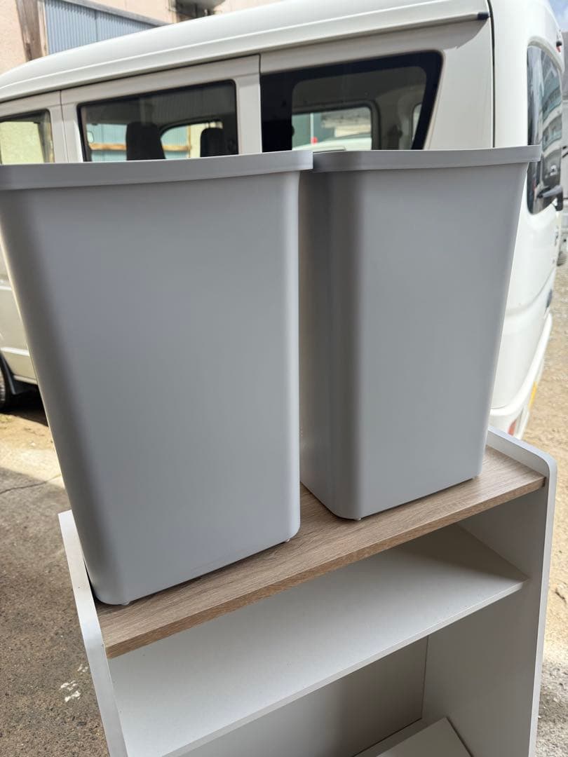 完成品 アイリスオーヤマ ウッドペールストッカー