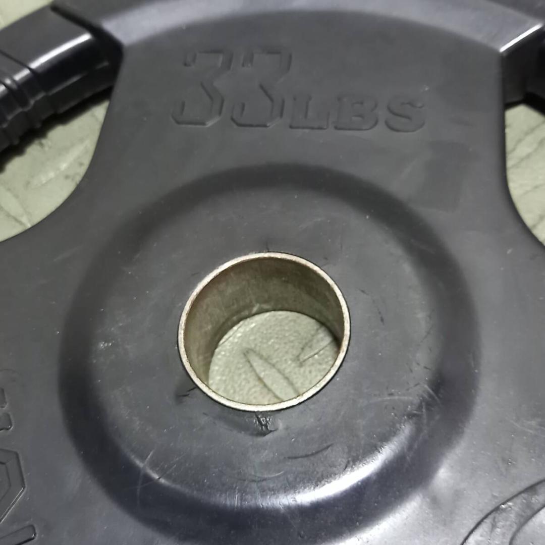 ボディメーカー 30kgセット(15kg×2枚) ラバープレート