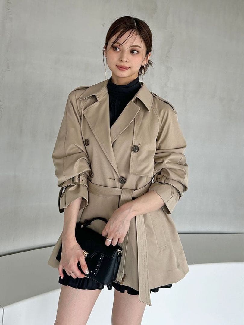 SNIDEL 2025新作 【新品タグ付き】バリエーションミドルトレンチコート