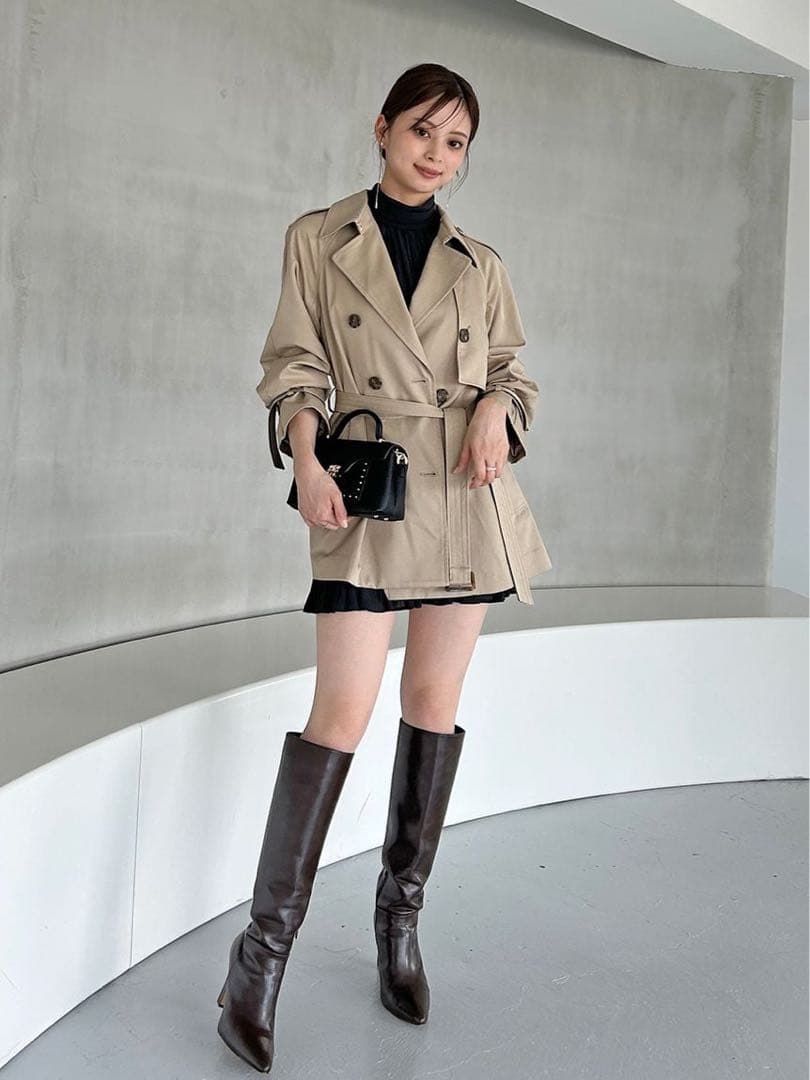 SNIDEL 2025新作 【新品タグ付き】バリエーションミドルトレンチコート