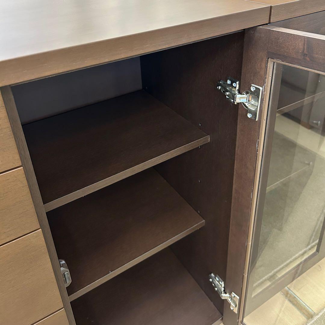 展示品★サイドボード リビングボード 書棚 フリーボード キャビネット 飾棚