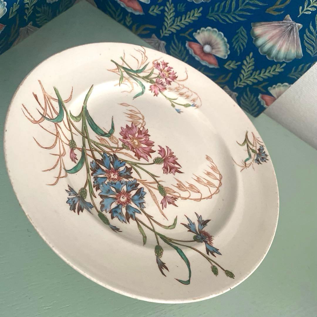 リュネヴィル　lunéville BLEUET矢車菊コンポティエ　ケーキスタンド