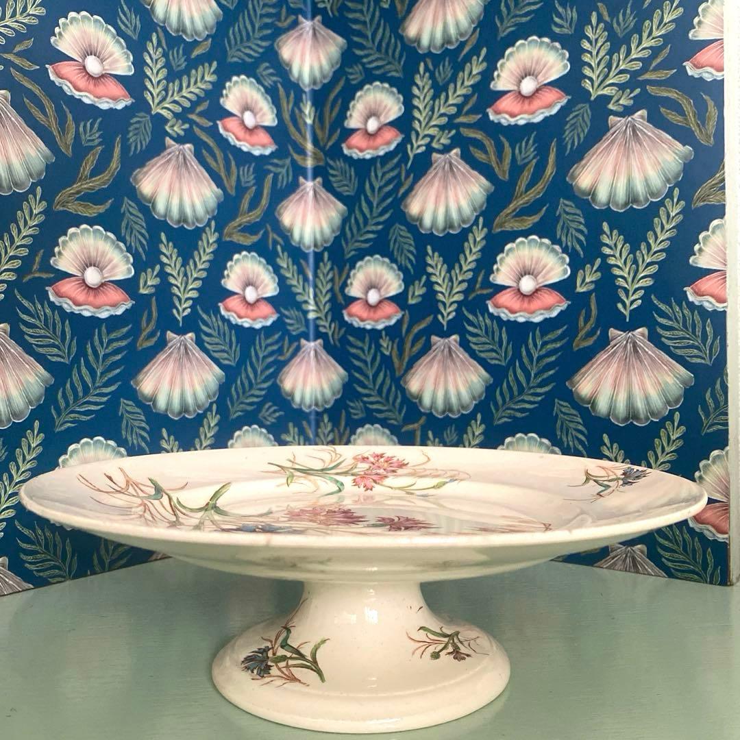 リュネヴィル　lunéville BLEUET矢車菊コンポティエ　ケーキスタンド