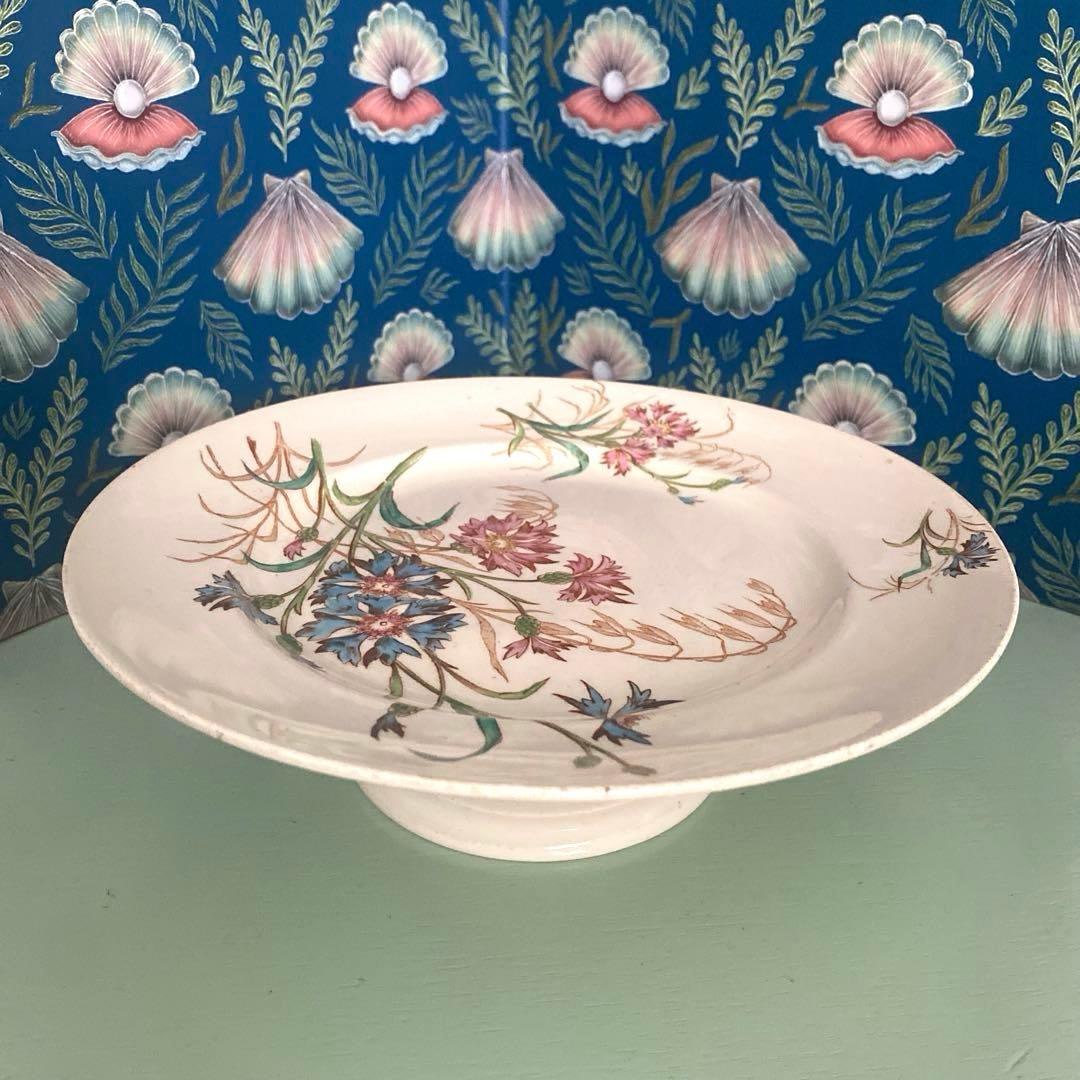 リュネヴィル　lunéville BLEUET矢車菊コンポティエ　ケーキスタンド