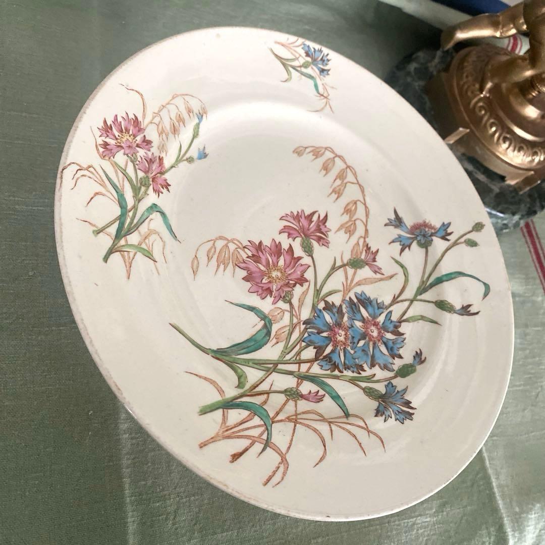 リュネヴィル　lunéville BLEUET矢車菊コンポティエ　ケーキスタンド