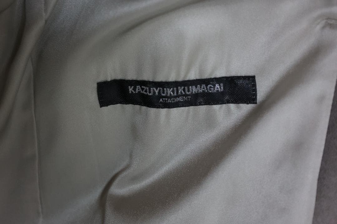 KAZUYUKI KUMAGAI カシミア混メルトンチェスターコートグレージュ2