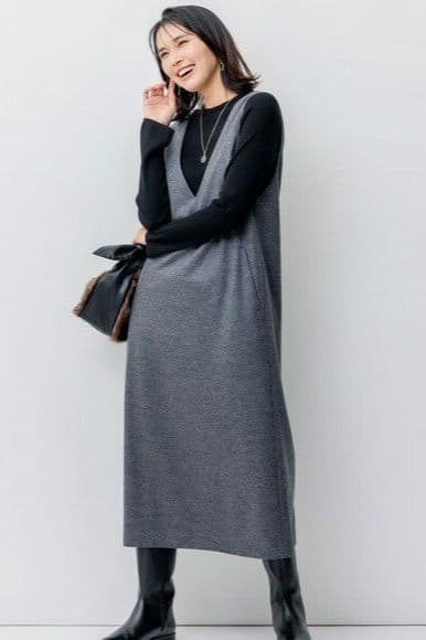 オンワード23区☆ウールジャンパースカート　44サイズ