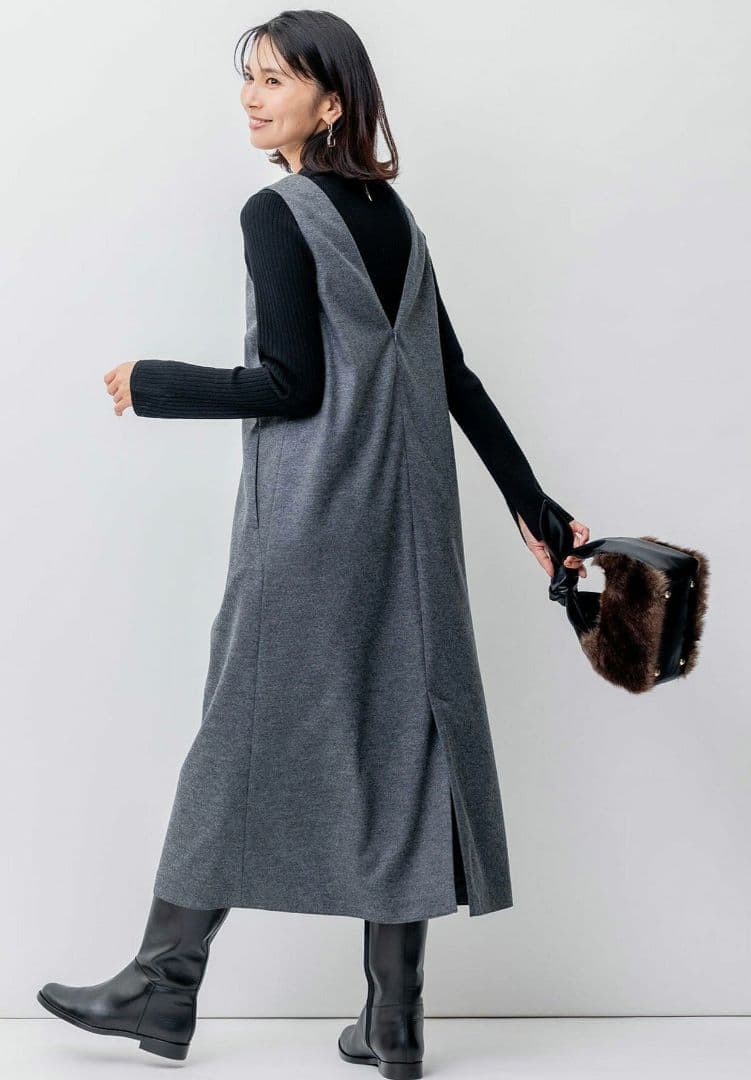 オンワード23区☆ウールジャンパースカート　44サイズ