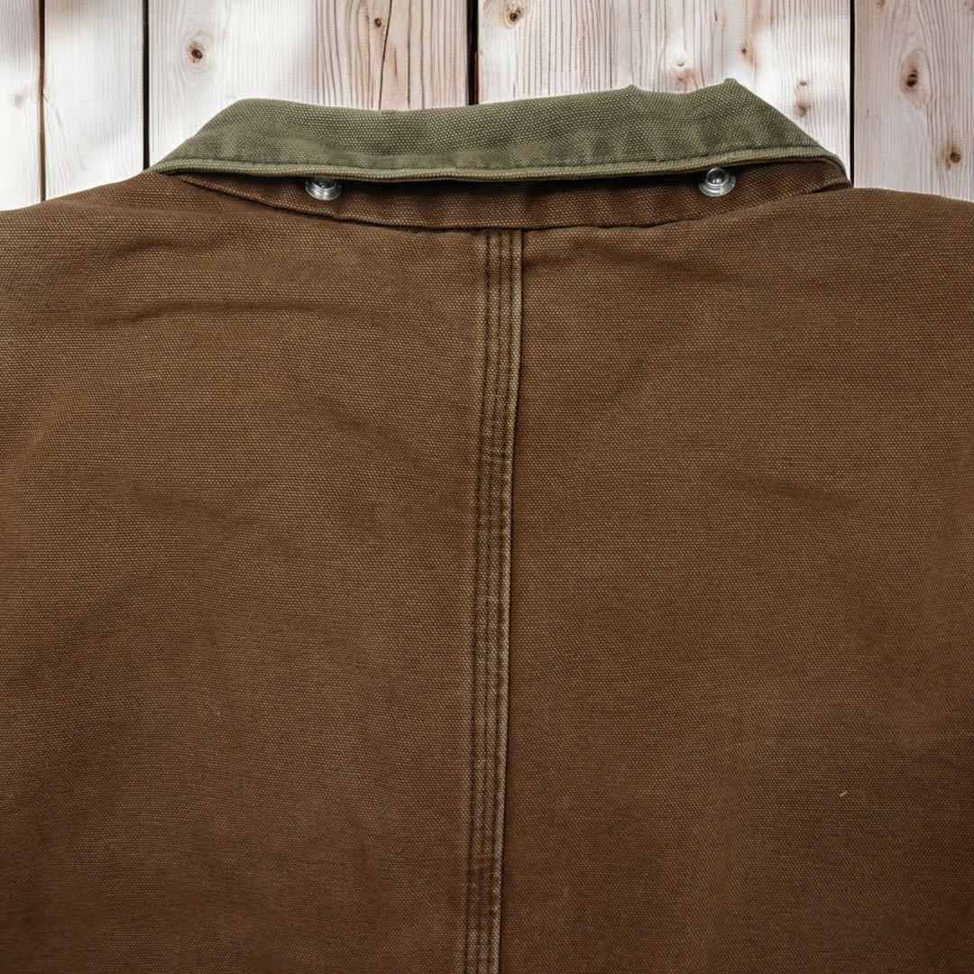 11M416◯Carhartt ボア DKB フェード ボロ リッジコート XL