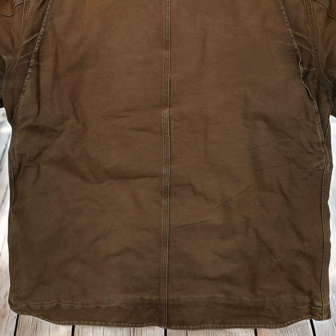 11M416◯Carhartt ボア DKB フェード ボロ リッジコート XL