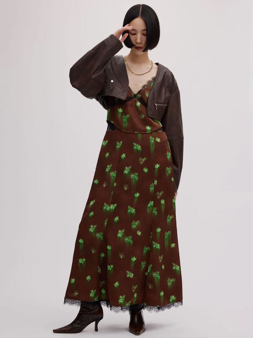 【正規品】AMERI CLARA SATIN CAMI DRESS