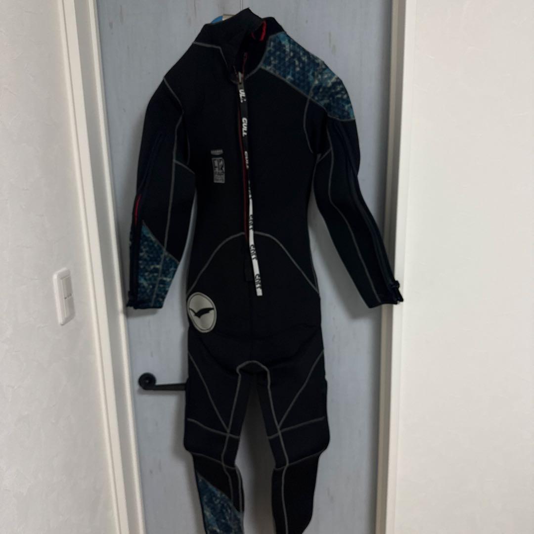 ガル/GULL/ウエットスーツ/5mm/ロングファスナー/黒/青/LL