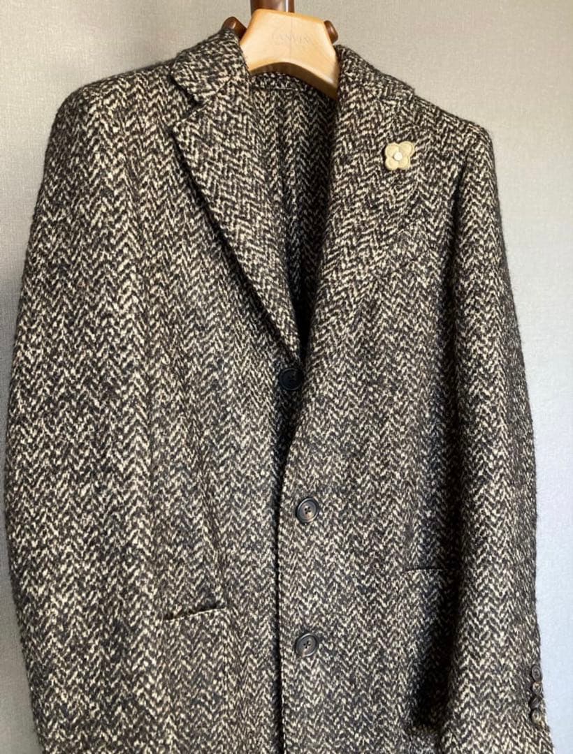 【ありぽ様用】LARDINI ラルディーニ ブークレ チェスターコート