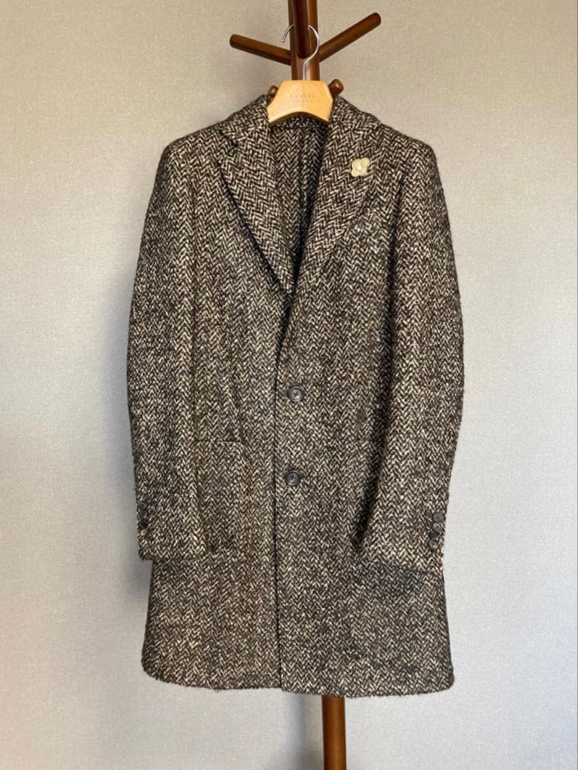 【ありぽ様用】LARDINI ラルディーニ ブークレ チェスターコート