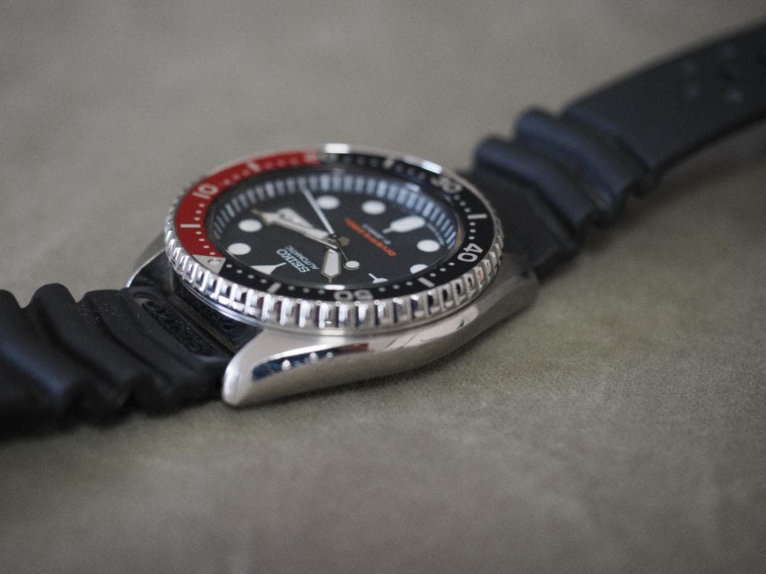 SEIKO ダイバーズウォッチ ラバーベルト　ネイビーボーイ