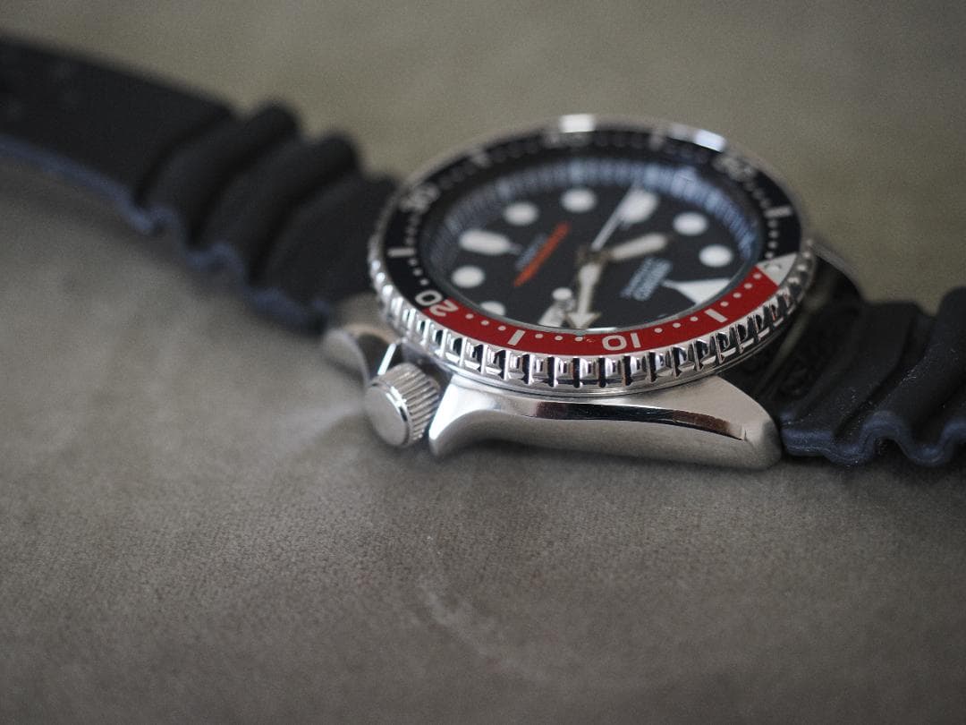 SEIKO ダイバーズウォッチ ラバーベルト　ネイビーボーイ