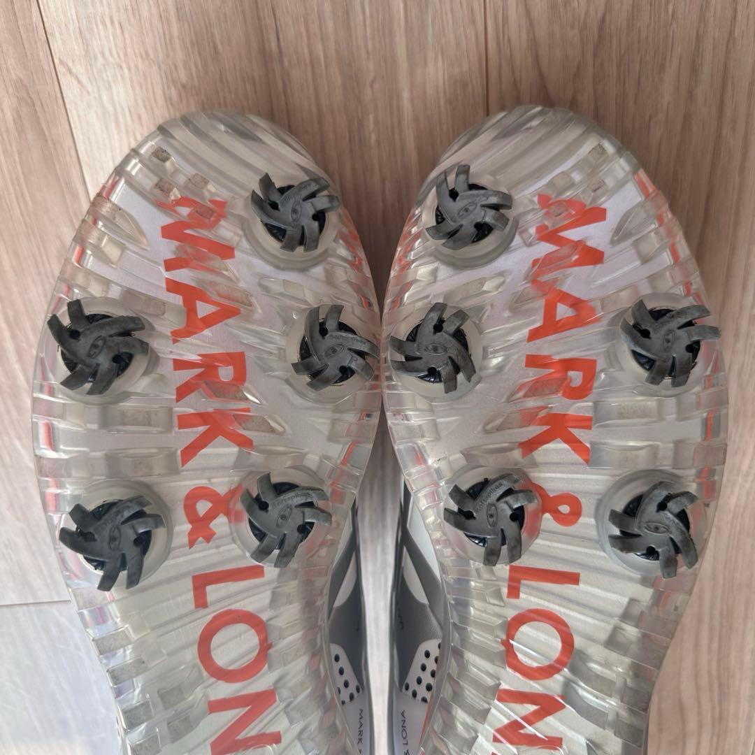 MARK & LONA ASICS コラボ ゴルフシューズ 白✖️シルバー26cm